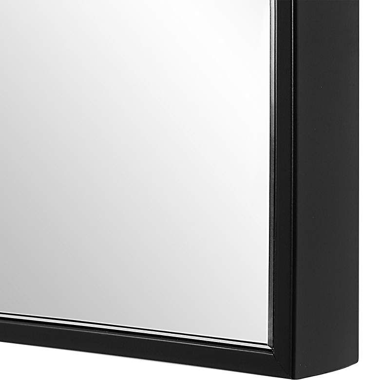 Image 6 Noble Park Reid Black 20" x 40" Rectangular Wall Mirror more views