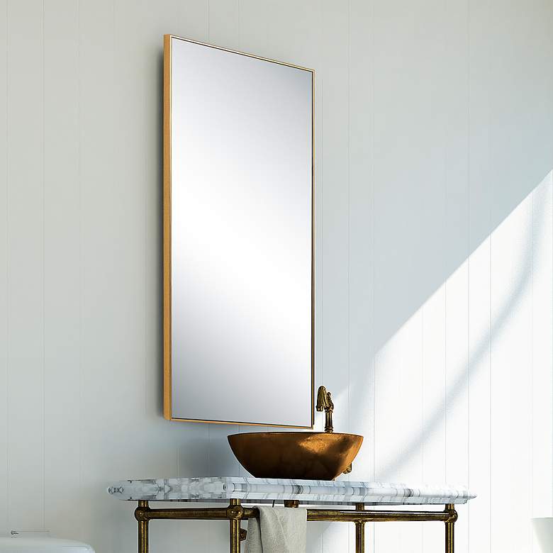 Image 1 Noble Park Reid Black 20" x 60" Wall/Floor Mirror