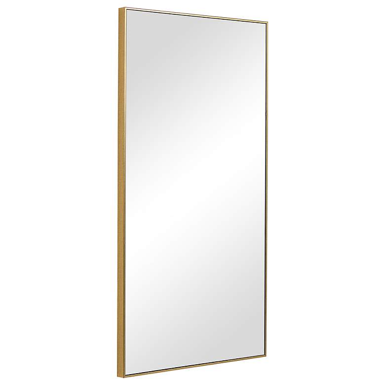 Image 4 Noble Park Reid Gold 20" x 40" Rectangular Wall Mirror more views