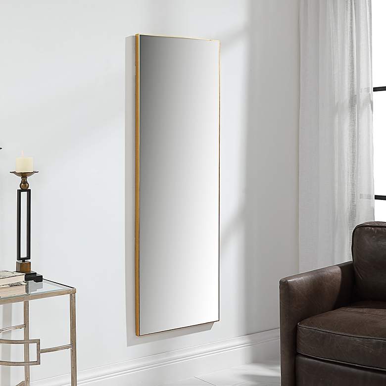 Image 4 Noble Park Reid Gold 20" x 60" Wall/Floor Mirror more views
