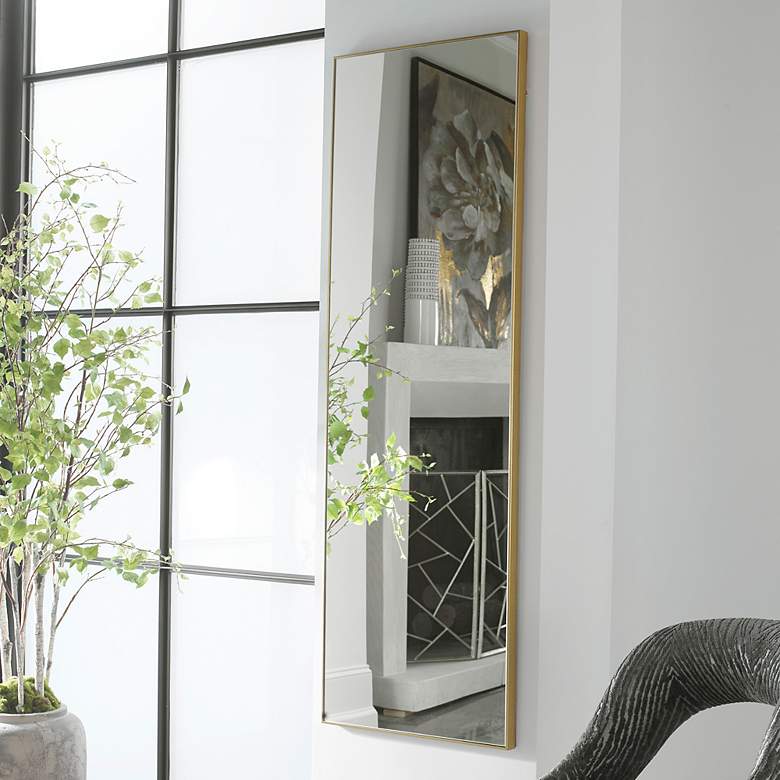 Image 5 Noble Park Reid Gold 20" x 60" Wall/Floor Mirror more views
