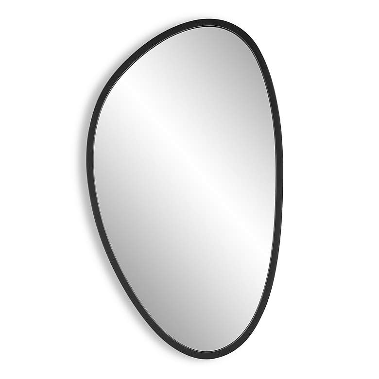Image 2 Noble Park Reserve Black 21" x 36" Asymmetrical Wall Mirror