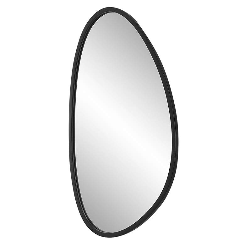 Image 5 Noble Park Reserve Black 21" x 36" Asymmetrical Wall Mirror more views