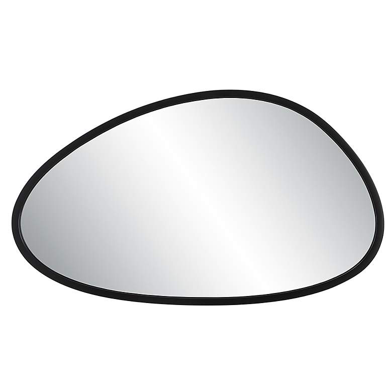 Image 6 Noble Park Reserve Black 21" x 36" Asymmetrical Wall Mirror more views