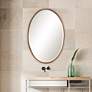 1_Noble Park Roseville Gold Leaf 24" x 35" Oval Wall Mirror