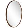 3_Noble Park Roseville Gold Leaf 24" x 35" Oval Wall Mirror more views