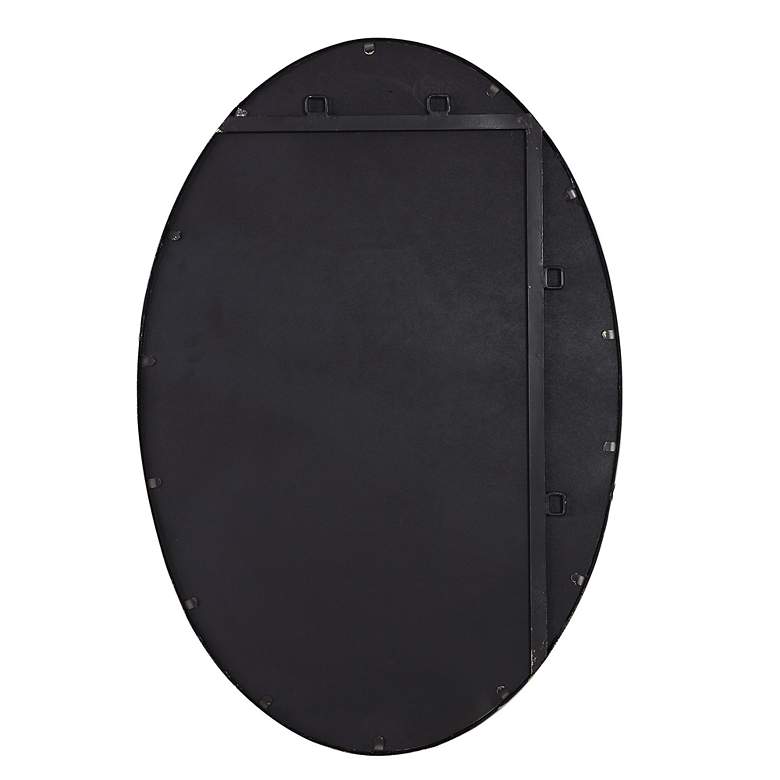 Image 7 Noble Park Roseville Gold Leaf 24" x 35" Oval Wall Mirror more views