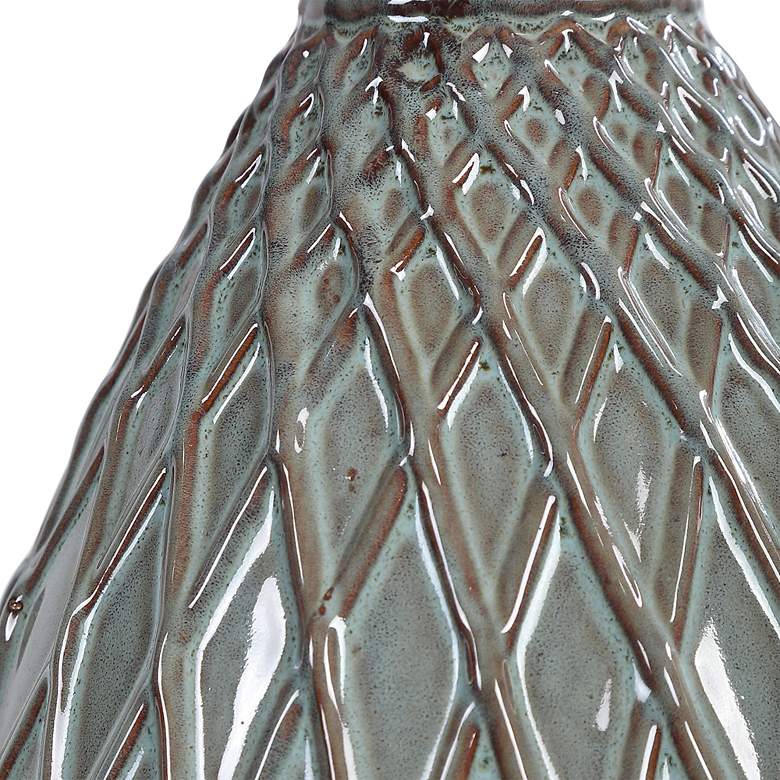 Image 3 Noble Park Seabrook Aqua Blue Ceramic Table Lamp more views