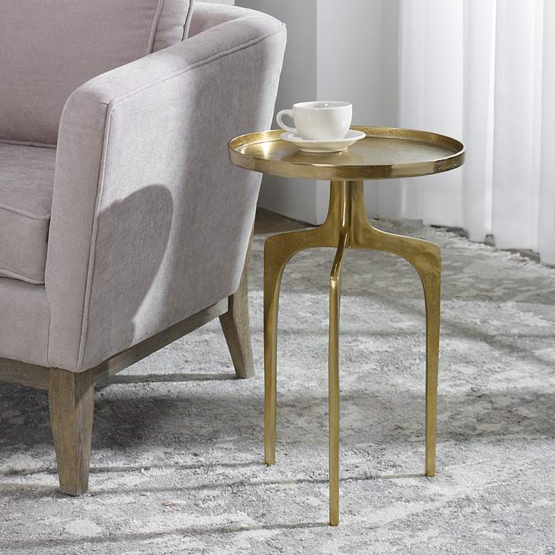 Image 1 Noble Park Sedona 15" Wide Soft Gold Accent Table