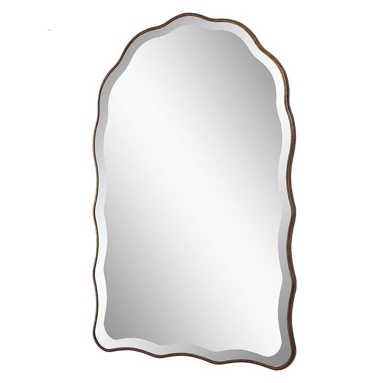 Image 5 Noble Park Seren Antique Bronze 24" x 36" Arch Wall Mirror more views