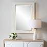 1_Noble Park Serenova White 25" x 35" Rectangular Wall Mirror