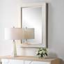 3_Noble Park Serenova White 25" x 35" Rectangular Wall Mirror more views