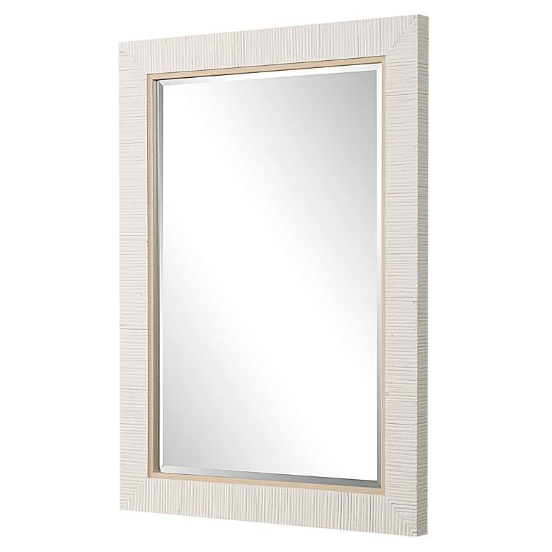 Image 4 Noble Park Serenova White 25" x 35" Rectangular Wall Mirror more views