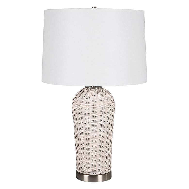 Image 2 Noble Park Shenandoah White Rattan Table Lamp