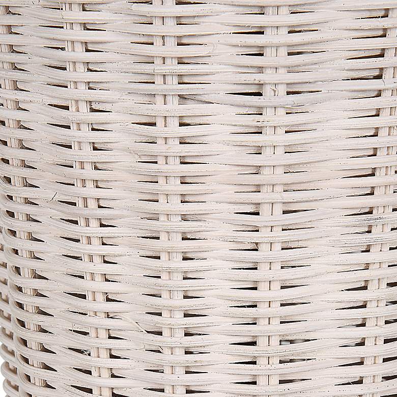 Image 4 Noble Park Shenandoah White Rattan Table Lamp more views