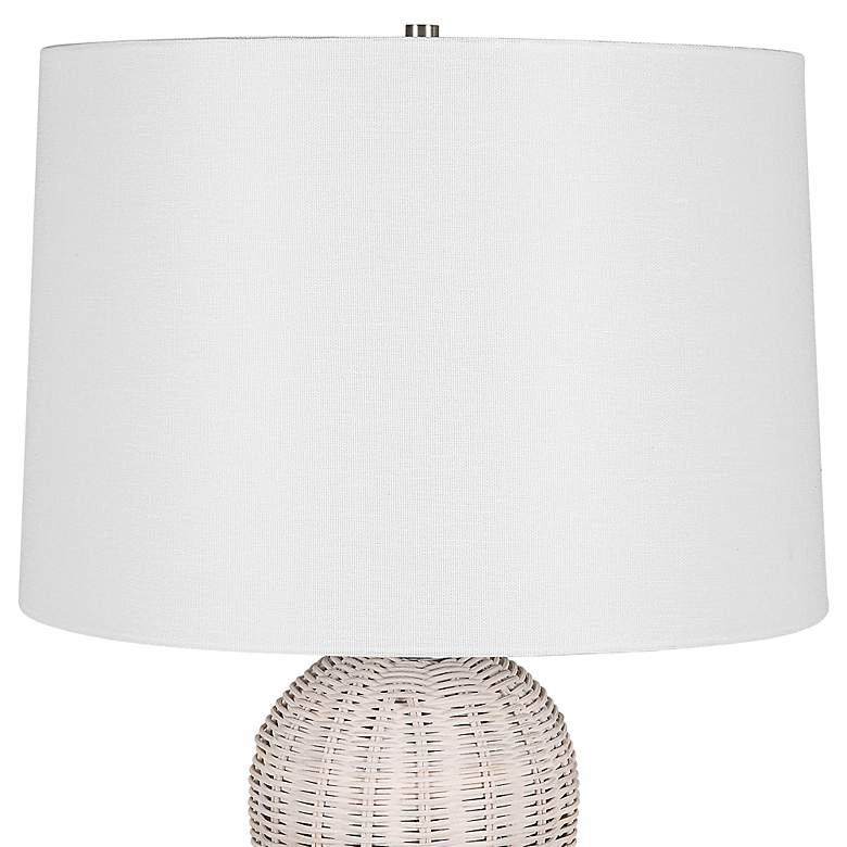 Image 5 Noble Park Shenandoah White Rattan Table Lamp more views