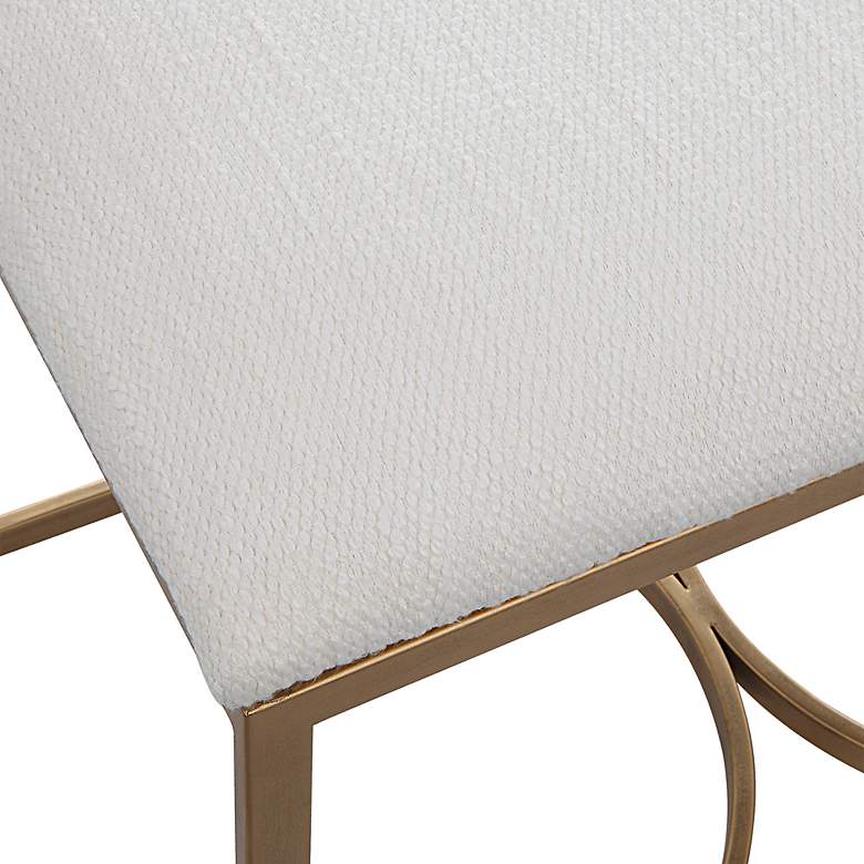 Image 5 Noble Park Sonora 24"W Rectangular Brushed Brass Bench more views