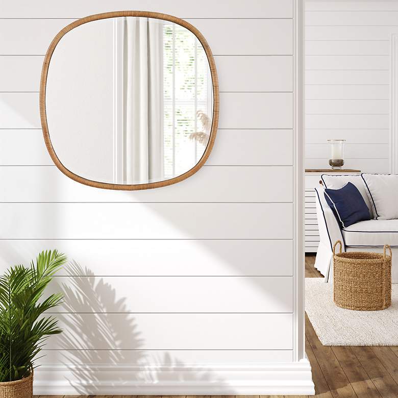 Image 3 Noble Park Stella Vue Natural 34" Round Wall Mirror more views
