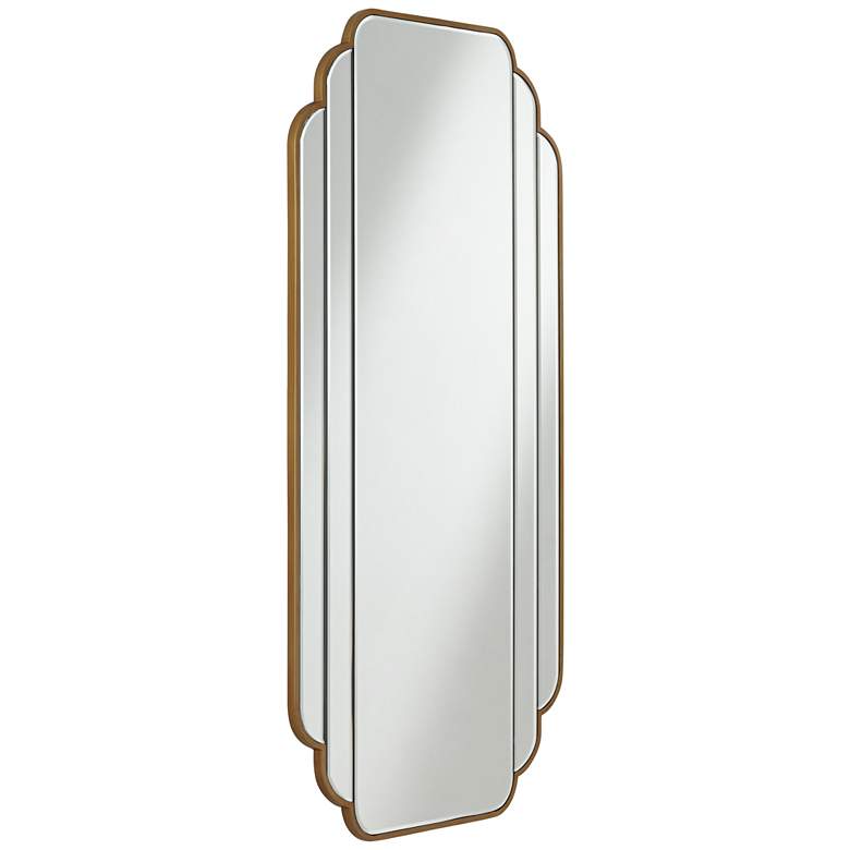 Image 7 Noble Park Symphony 47" x 23 1/2" Gold Scalloped Edge Wall Mirror more views