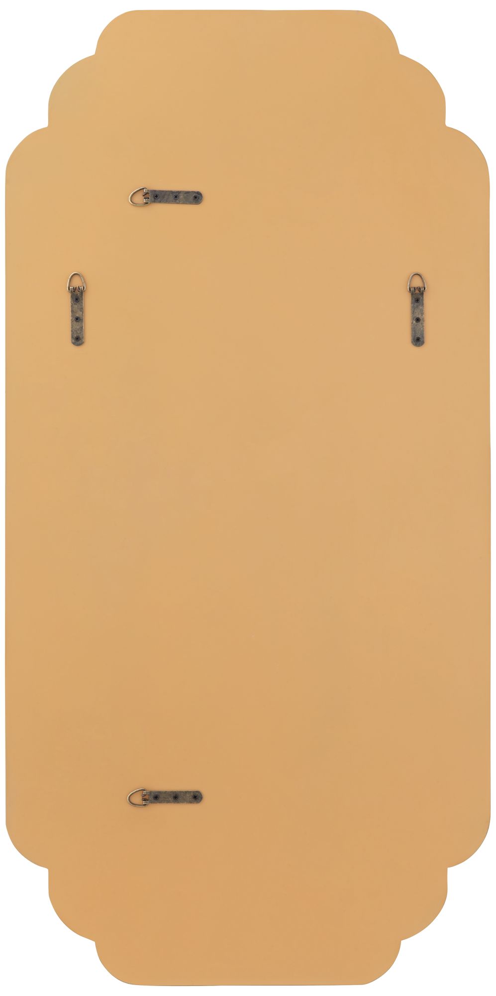 Noble Park Symphony 47" x 23 1/2" Gold Scalloped Edge Wall Mirror in scene