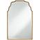 Noble Park Tali Antique Gold 40" x 26" Wave Traditional Mirror
