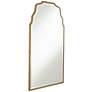 6_Noble Park Tali Antique Gold 40" x 26" Wave Traditional Mirror more views