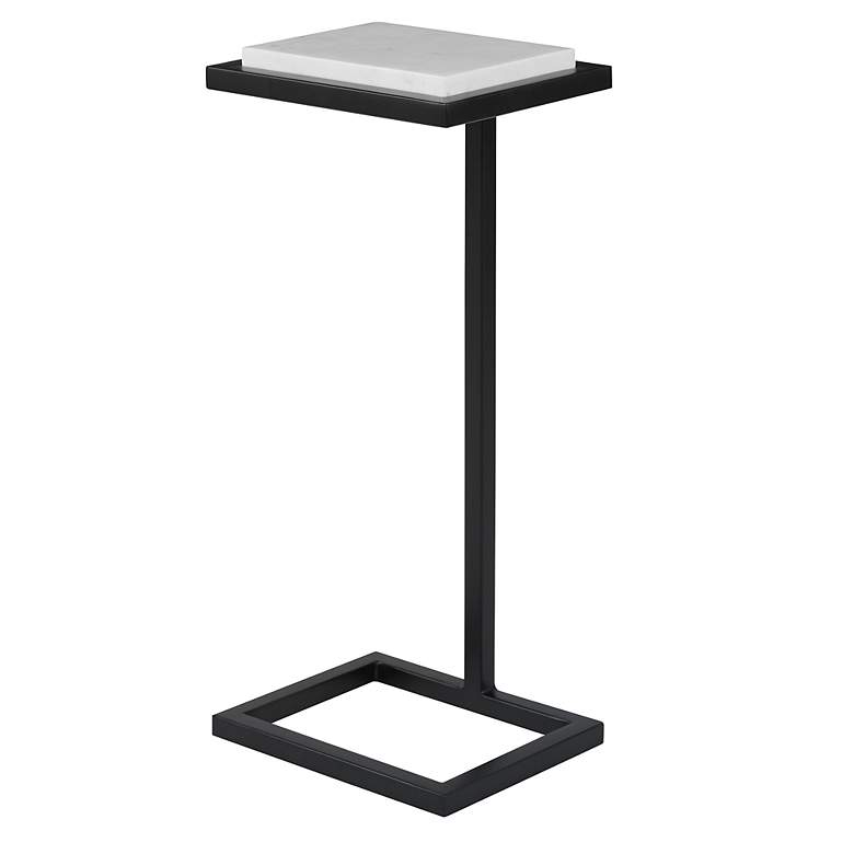 Image 4 Noble Park Valencia 10"W Black and White Marble Accent Table more views