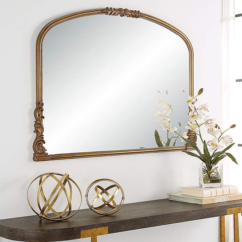 Image 3 Noble Park Vespera Antique Gold 38" x 28" Decorative Mirror more views