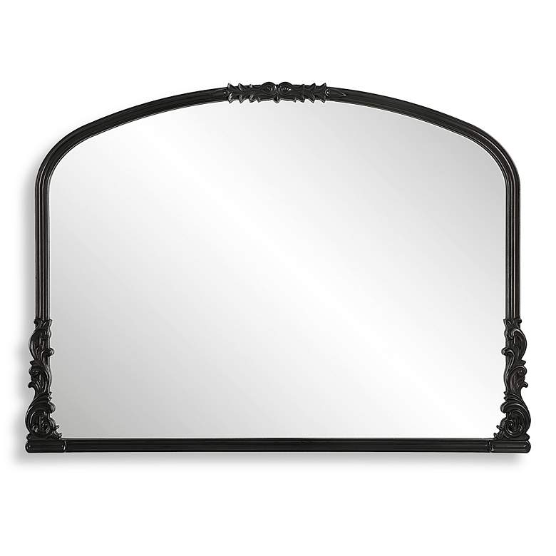 Image 2 Noble Park Vespera Satin Black 38" x 28" Decorative Mirror