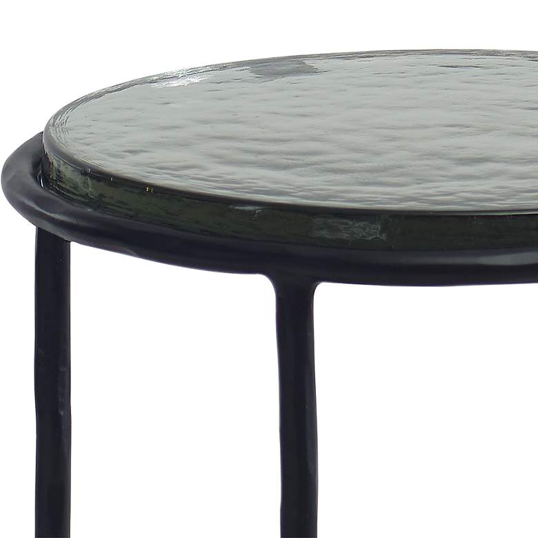 Image 5 Noble Park Victoria 12" Wide Black Round Accent Table more views