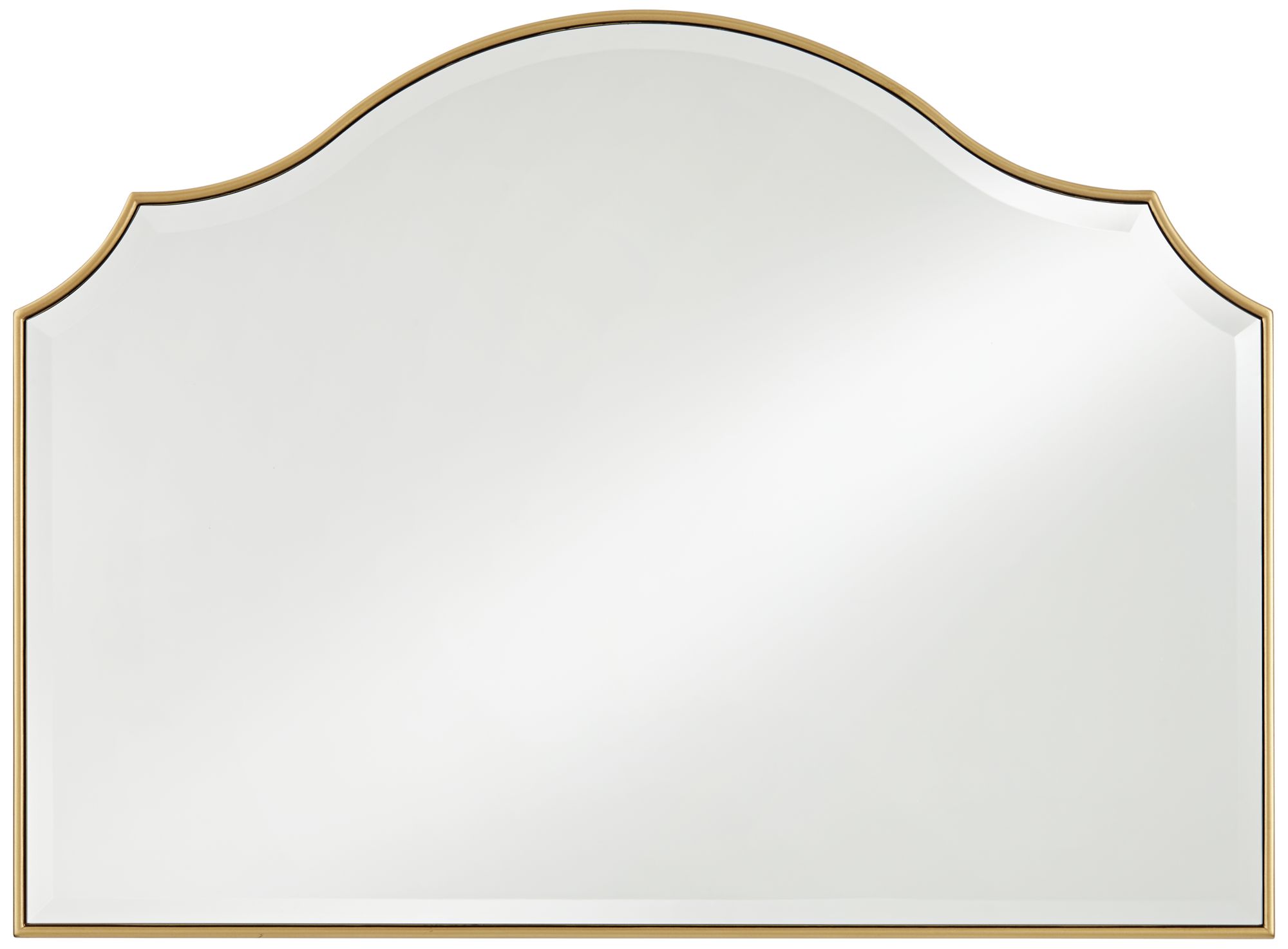 Image 2 Noble Park Vinyard Gold 38" x 28" Arch Wall Mirror