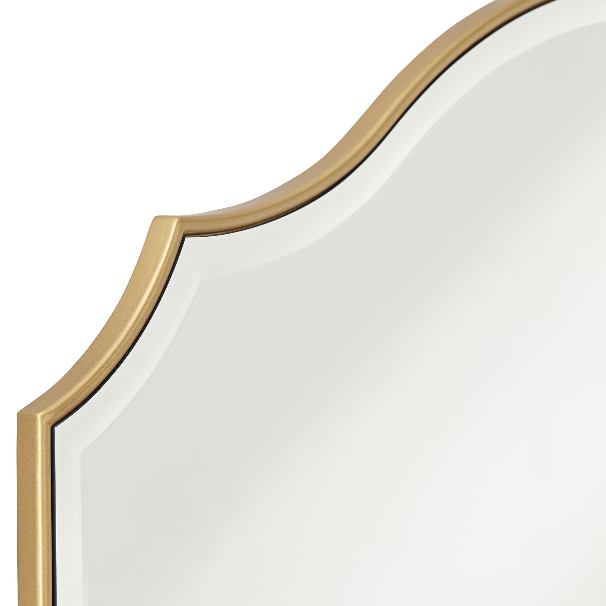 Image 3 Noble Park Vinyard Gold 38" x 28" Arch Wall Mirror more views