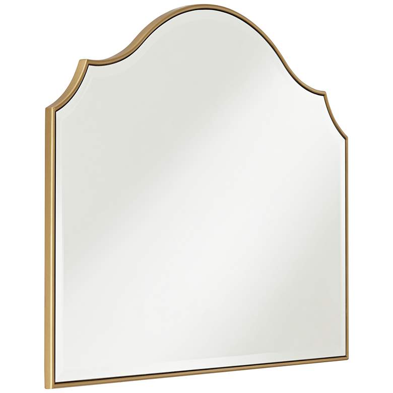 Image 5 Noble Park Vinyard Gold 38" x 28" Arch Wall Mirror more views