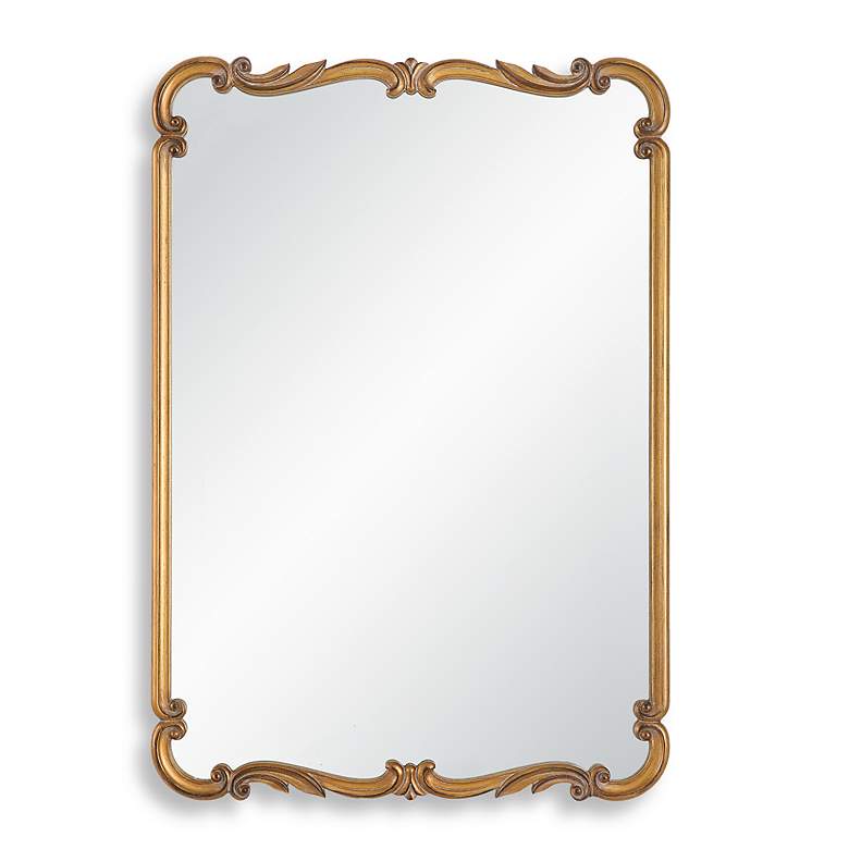 Image 2 Noble Park Xander Antique Gold 22" x 32" Ornate Wall Mirror