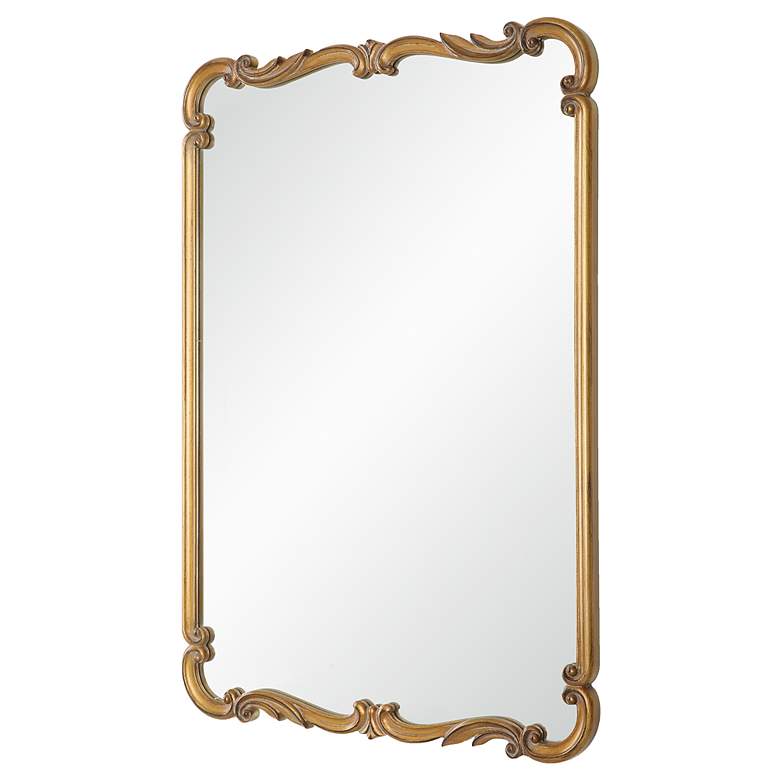 Image 4 Noble Park Xander Antique Gold 22" x 32" Ornate Wall Mirror more views