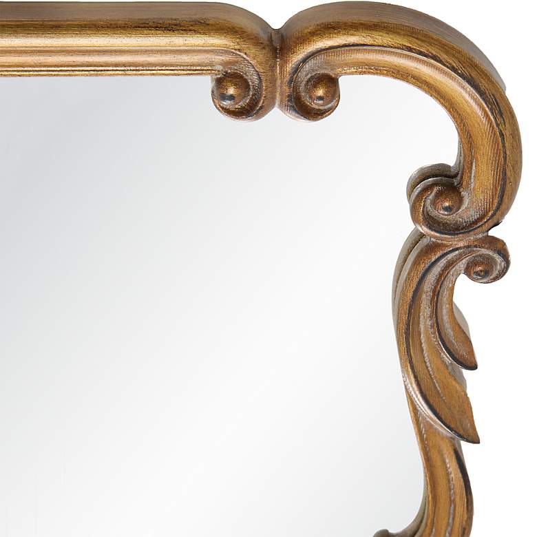 Image 5 Noble Park Xander Antique Gold 22" x 32" Ornate Wall Mirror more views