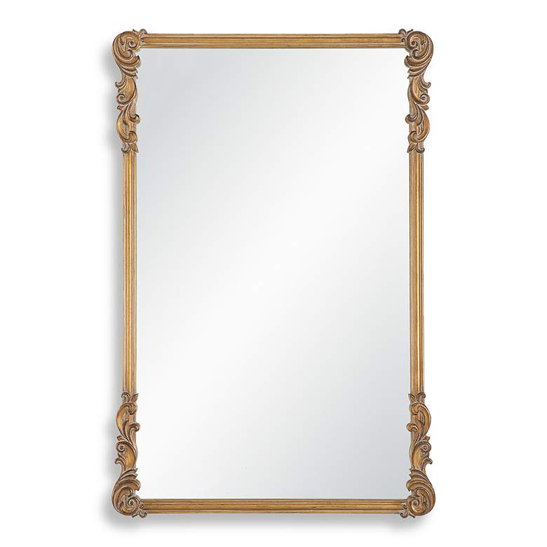 Image 2 Noble Park Xander Antique Gold 24" x 36" Ornate Wall Mirror