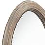 3_Noble Park Zahra Wooden 34" x 23 1/2" Oval Wall Mirror more views