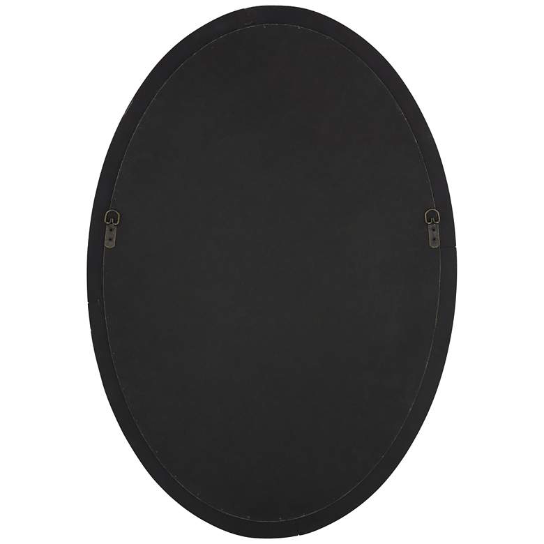 Image 6 Noble Park Zahra Wooden 34" x 23 1/2" Oval Wall Mirror more views