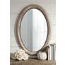 7_Noble Park Zahra Wooden 34" x 23 1/2" Oval Wall Mirror more views