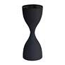 1_Noble Park Zara 9" Wide Black Hourglass Accent Table