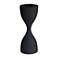 Noble Park Zara 9" Wide Black Hourglass Accent Table