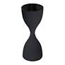 2_Noble Park Zara 9" Wide Black Hourglass Accent Table more views