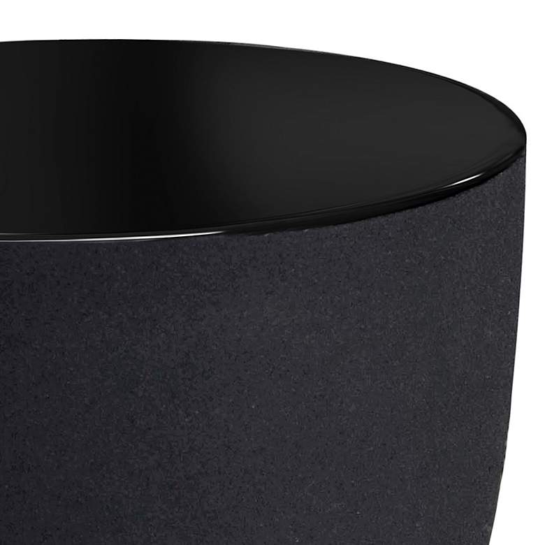 Image 3 Noble Park Zara 9" Wide Black Hourglass Accent Table more views