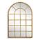 Noble Park Zinfandel Gold 30" x 44" Window Pane Wall Mirror