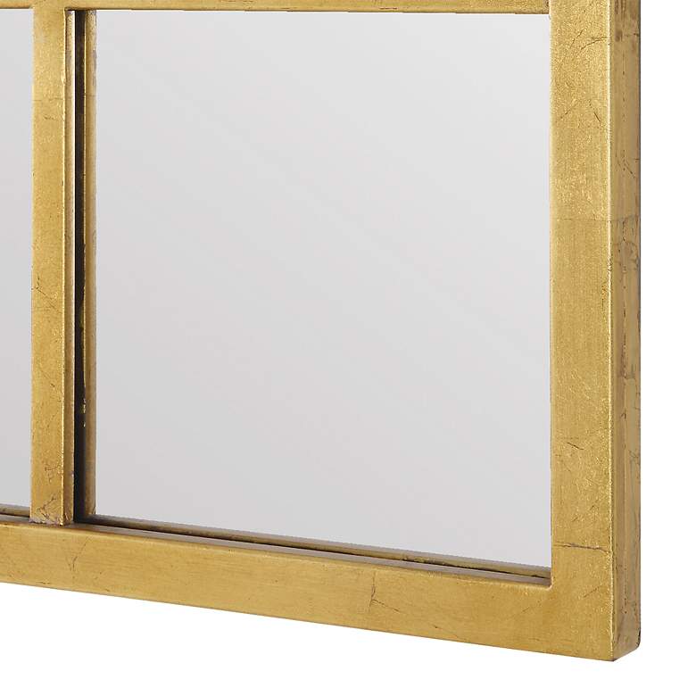 Image 6 Noble Park Zinfandel Gold 30" x 44" Window Pane Wall Mirror more views
