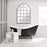 3_Noble Park Zinfandel Gray 30" x 44" Window Pane Wall Mirror more views