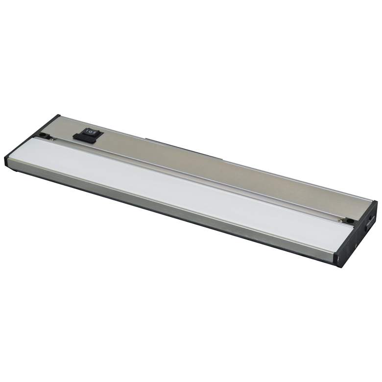Image 1 Noble Pro 14" Wide Brushed Aluminum LED Under Cabinet Light