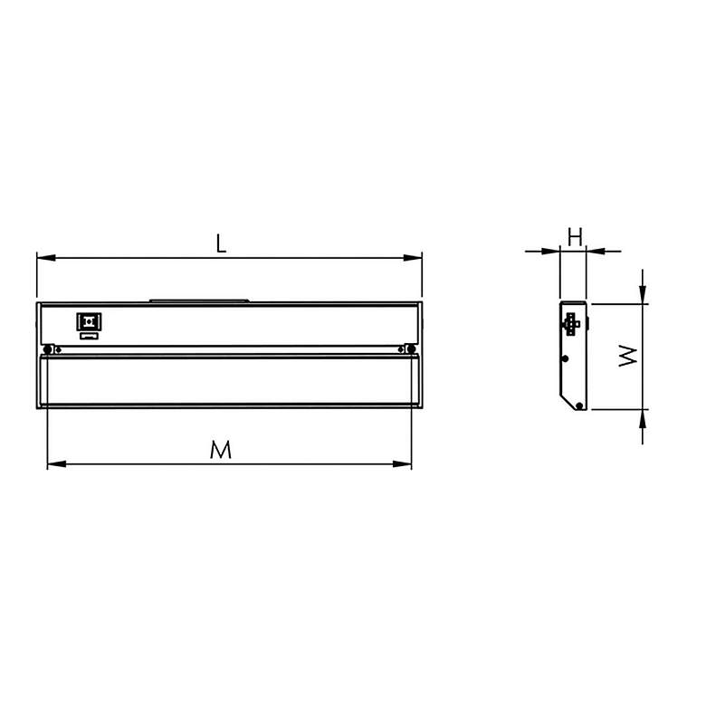 Image 3 Noble Pro 14" Wide Oil-Rubbed Bronze LED Under Cabinet Light more views