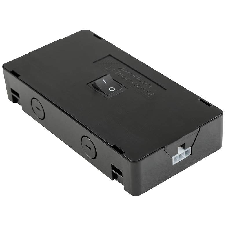Image 1 Noble Pro 2.75 inch Wide Undercabinet Light Black Hardwire Box